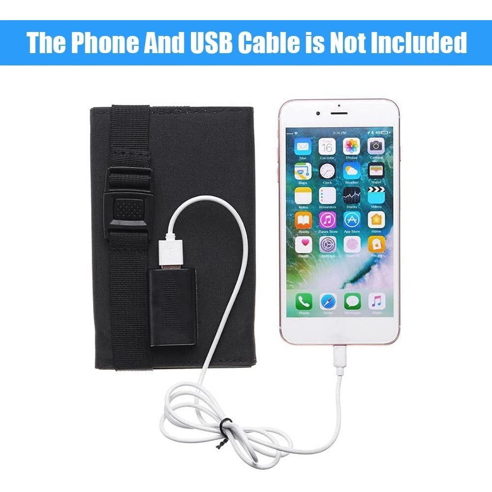 Trade Shop - Pannello Solare Pieghevole 20w Caricabatterie Telefono Campeggio Trekking Usb 5v -