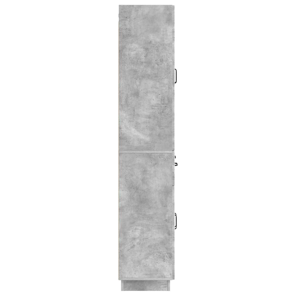 Set di armadi 2 pcs Grigio Cemento Legno ingegnerizzato