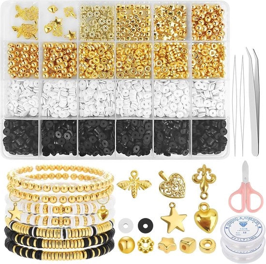 Set per la Creazione di Gioielli in Argento Finto - Fili di Argento Finto per Bracciali e Collane (6mm)