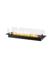 INSERT SLIM - Biocamino a bioetanolo da incasso nero con vetri - 1200