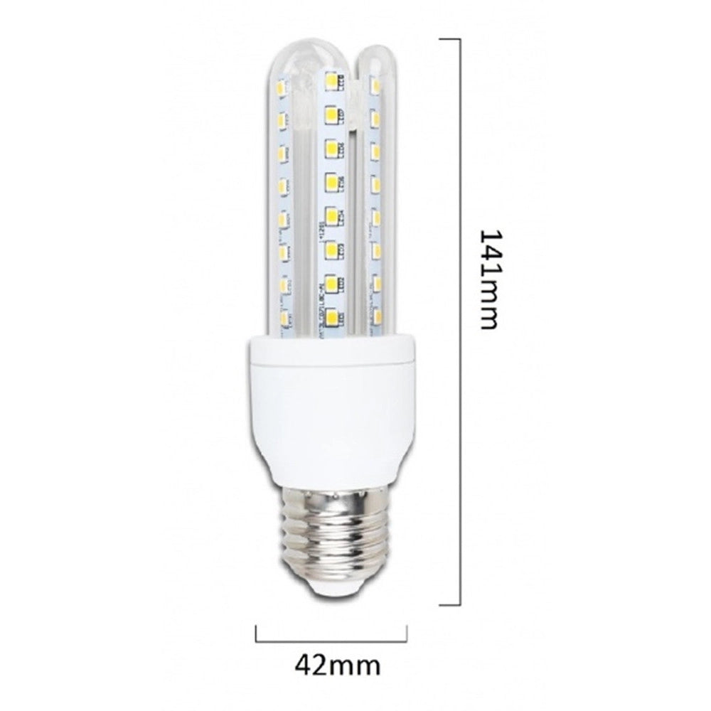 Trade Shop - Lampadina Led Jn26 Attacco E27 9w 3u Luce Naturale 4000k Tubolare Lineare 855lm 87347 -