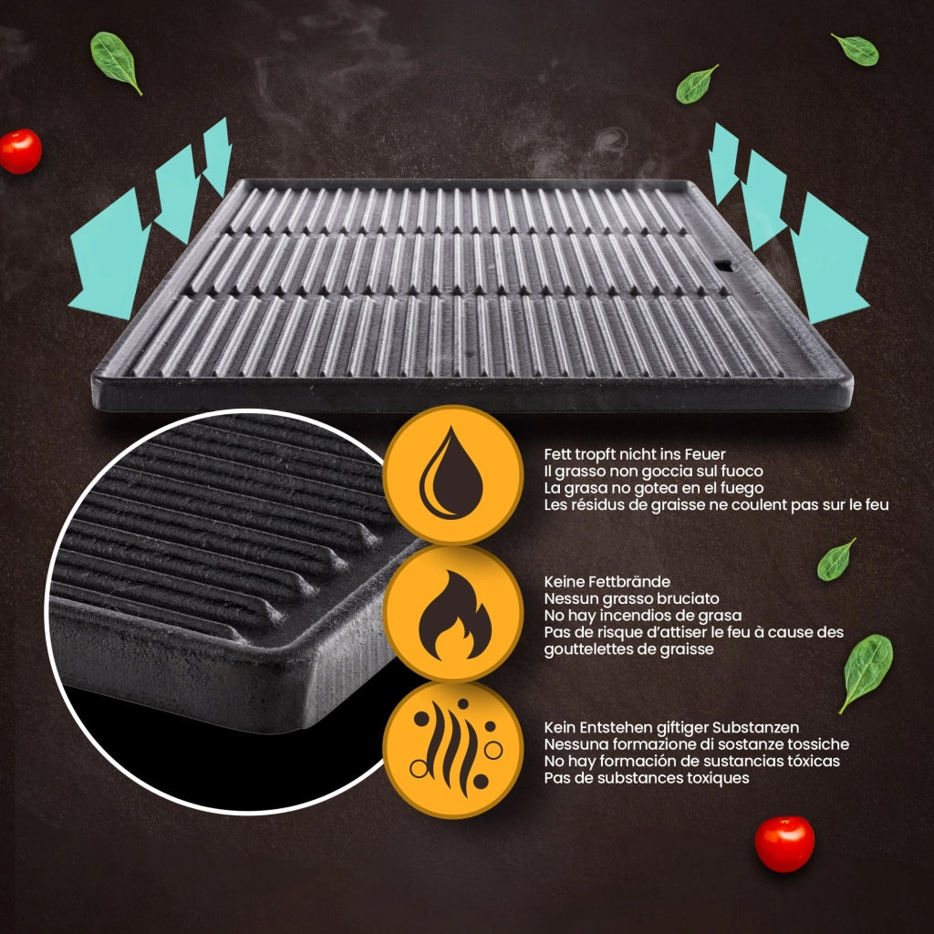 Piastra grill 48,5x32 cm
