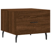 Tavolino da salotto | Tavolino da caff¨¨ | Tavolino da Soggiorno Rovere Marrone 50x50x40cm Legno Multistrato
