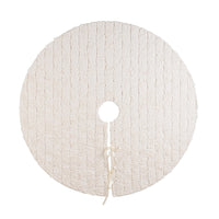 Copribase Albero di Natale Wolly Tappeto 90 cm Colore: Avorio