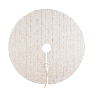 Copribase Albero di Natale Wolly Tappeto 90 cm Colore: Avorio