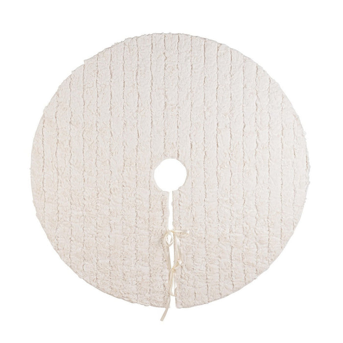 Copribase Albero di Natale Wolly Tappeto 90 cm Colore: Avorio