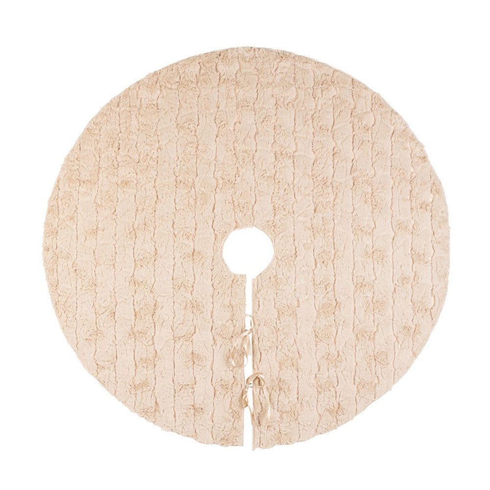 Copribase Albero di Natale Wolly Tappeto 90 cm Colore: Beige