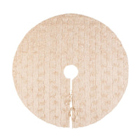 Copribase Albero di Natale Wolly Tappeto 90 cm Colore: Beige