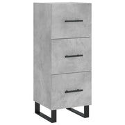 Credenza | Madia | Buffet da pranzo | Armadio da pranzo Grigio Cemento 34,5x34x90 cm in Legno Multistrato