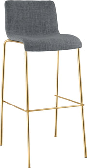 Sgabello da bar Hoover in tessuto 4 piedi oro 5