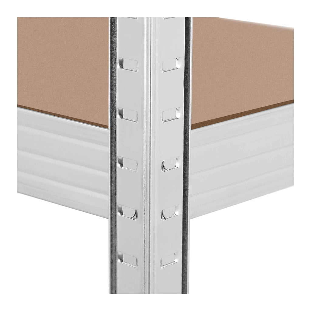 Scaffalatura per carichi pesanti 160 x 40 x 180 cm portata 4 x 150 kg robusta attrezzi da garage/officina grigia 14_0005179