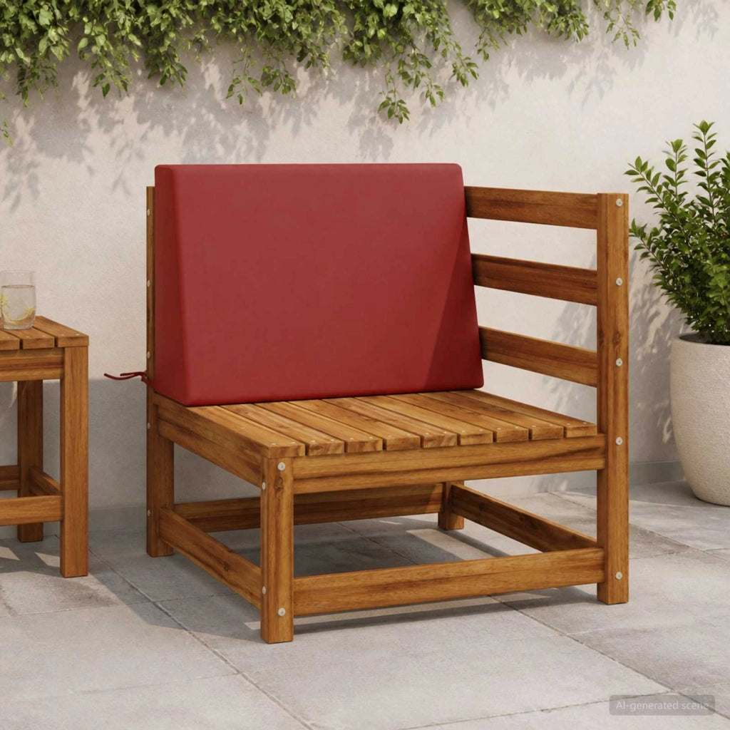 Cuscino schienale SOEST 100% Poliestere Rosso 60 x 20 x 40 cm 946768