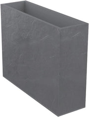 Decorazione in pietra artificiale per parete - Doppia parete - Zona di stoccaggio acqua - 99 x 29 x 78 cm - Grigio ciottolo