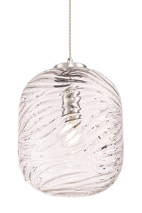 Lampada pendente Pendant in Metallo Dunas Cromo