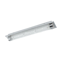 Plafoniera Moderna Tolorico Acciaio Cromo Luce Led Integrato 20,5W