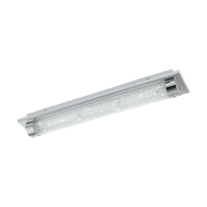Plafoniera Moderna Tolorico Acciaio Cromo Luce Led Integrato 20,5W