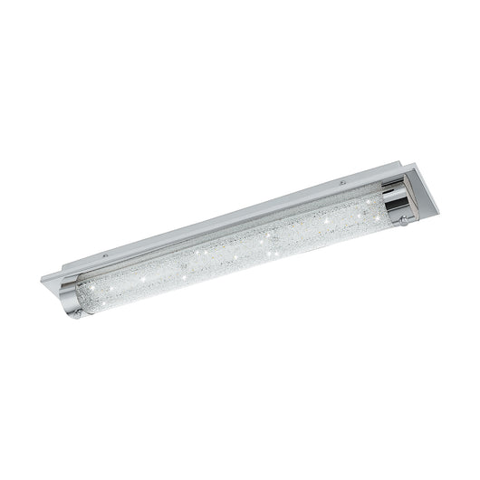 Plafoniera Moderna Tolorico Acciaio Cromo Luce Led Integrato 20,5W