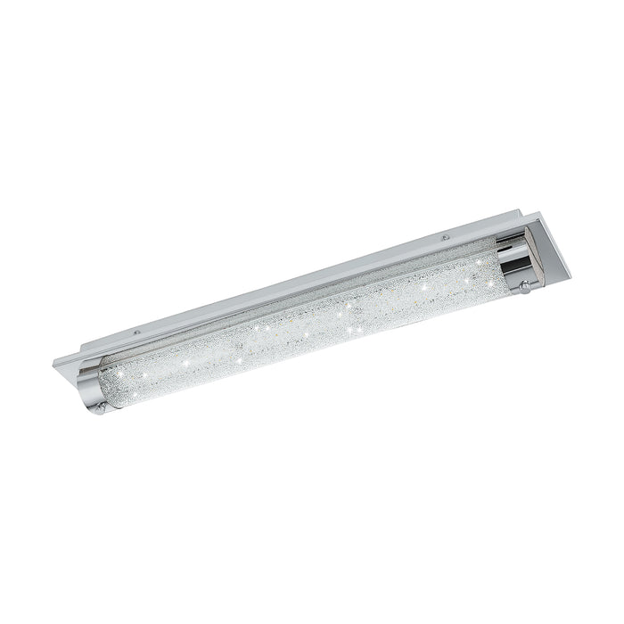 Plafoniera Moderna Tolorico Acciaio Cromo Luce Led Integrato 20,5W