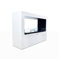 Camino a Bioetanolo da Pavimento 100x30x70 cm Giotto S Bianco