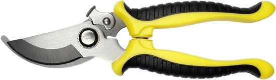 Taglierini da Giardino con Maniglia Bloccante e Manico Antiscivolo - Multifunzionali (Giallo)