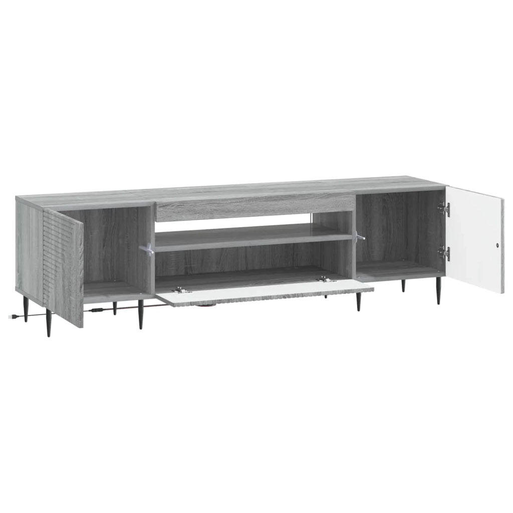 Mobile TV LED Sonoma grigio Legno ingegnerizzato 896911