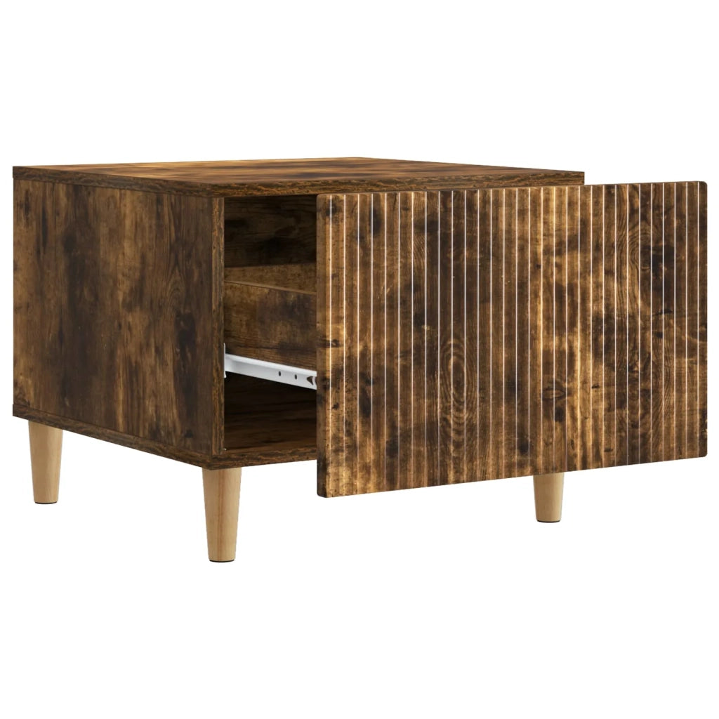 Tavolino da salotto con cassetto Rovere Fumo 49 x 50 x 40 cm