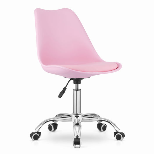 Valora VIRO SEDIA GIREVOLE Rosa Design Ergonomico Regolabile