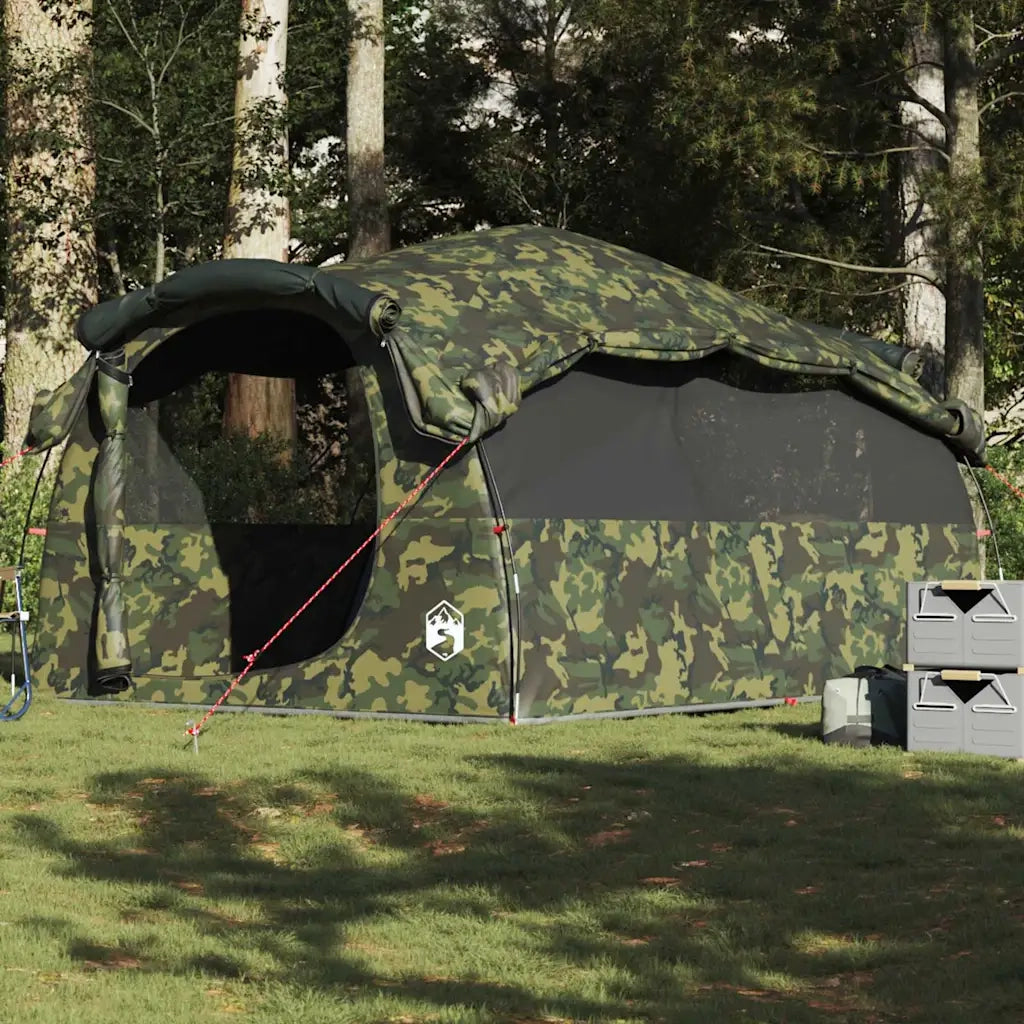 Tenda Familiare a Tunnel per 6 Persone Mimetica Resistente all'acqua 4009577
