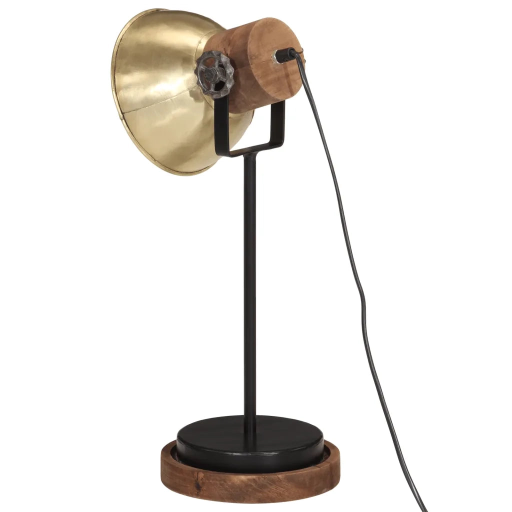 Lampada a Scrivania 25 W Ottone Anticato 17x17x50 cm E27 CFW7265836