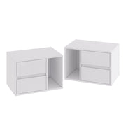 Vicco Comodino Bianco Set di 2