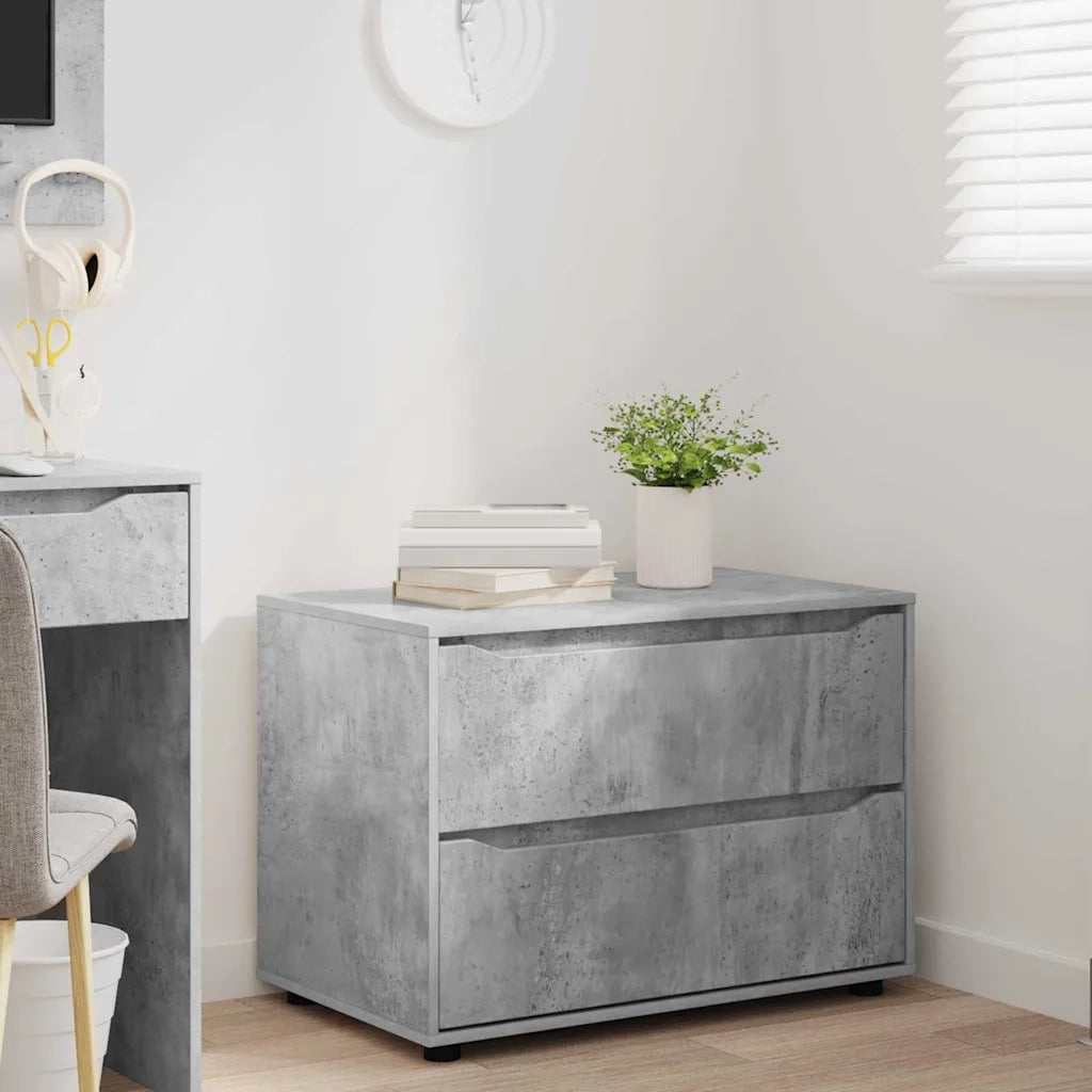 Armadio Grigio cemento 80 x 48 x 57 cm Legno multistrato