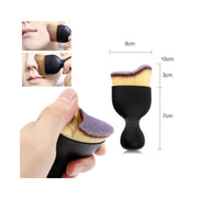 Trade Shop - Pennello Curvo Setole Folte Morbide Trucco Make Up Minerale Cipria Fard Blush -