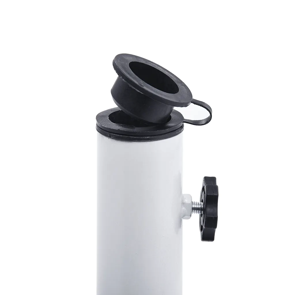 Base Ombrellone-Supporto per ombrellone Bianca 12 kg 48 cm in Ghisa