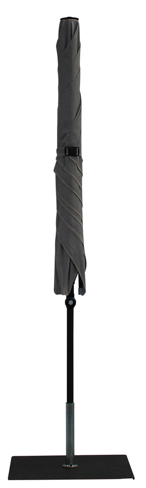 Ombrellone da Giardino 2x2 m Palo Ø38 mm in Alluminio Tessuto Olefin Trend Grigio