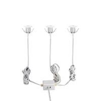 Faretto Ad Incasso Moderno Chango In Alluminio Bianco 3 Luci Led 1W 3000K