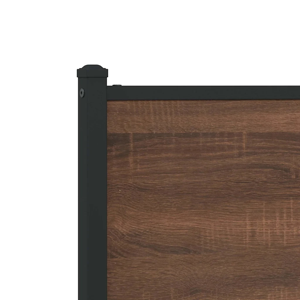 Giroletto senza Materasso in Metallo Rovere Marrone 120x200 cm 4007956