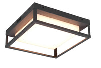 Plafoniera da Esterno a LED SMD in Metallo Antracite