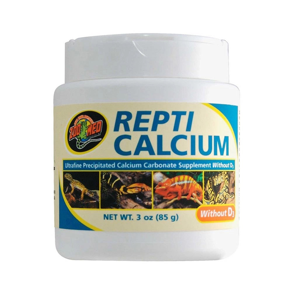 Zoomed Repti Calcium senza vitamina D3 - integratore di calcio privo di fosforo per rettili e anfibi Formato: 85 gr