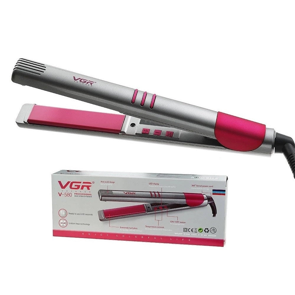 Trade Shop - Piastra Capelli Professionale Vgr V-580 Ceramica Lisci & Styling Parrucchiere -