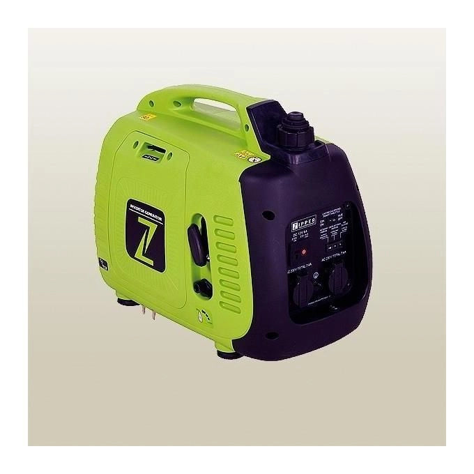 Zipper ZI-STE2000IV Generatore inverter 2200 W 2 prese 230 V 50 Hz 3,8 L benzina colore Nero Verde