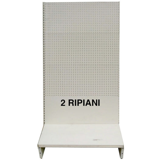 scaffale a parete 200x40x205h panna 2 ripiani cod:ferx.97094