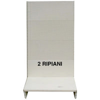 scaffale a parete 200x40x205h grigio 2 ripiani cod:ferx.97095