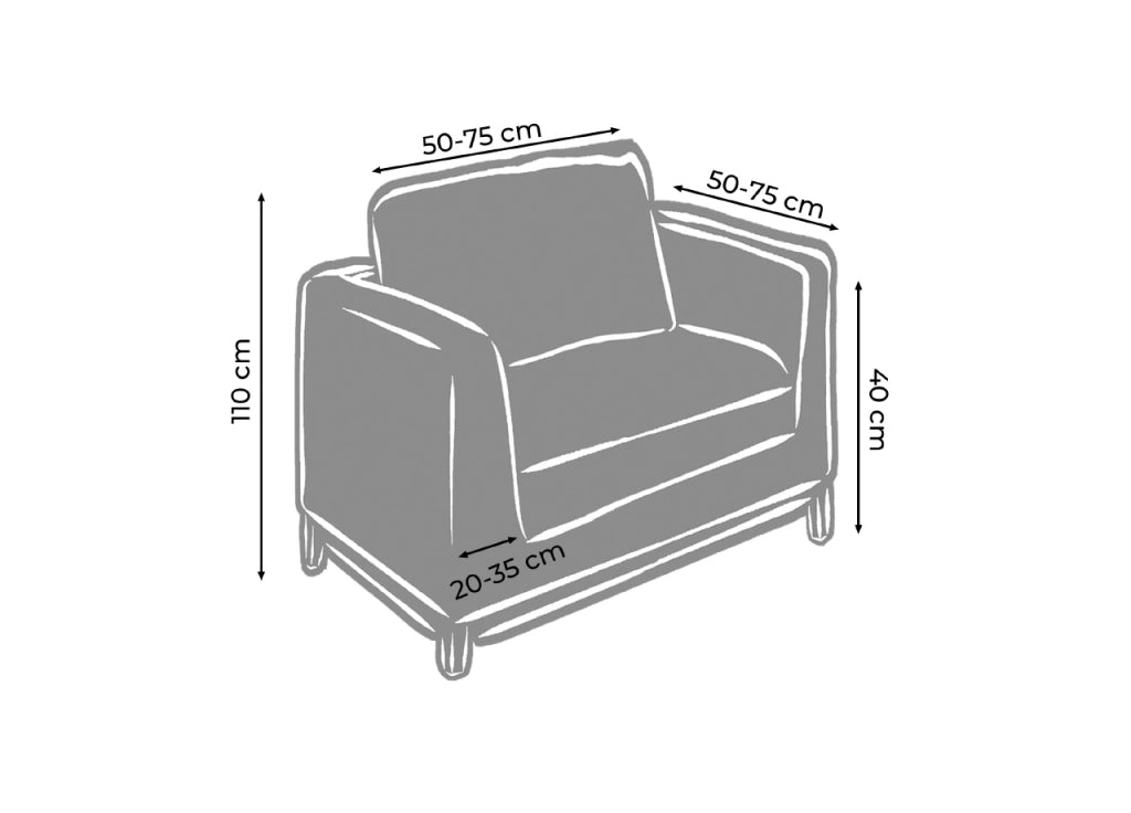 Copridivano Elasticizzato Effetto Velluto Modello Morbidissimo Colore Grigio - Poltrona - Grigio