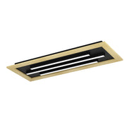 Plafoniera Moderna Tirrenara Acciaio Nero 1 Luce Led Integrato 9,2W