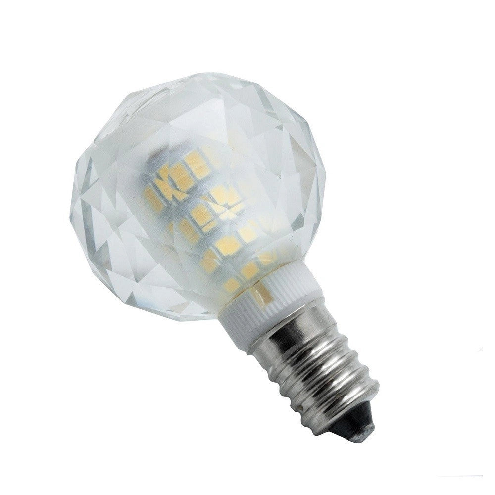 Trade Shop - Lampadina Led Globo E14 Vetro Cristallo Lampada 6watt Luce Calda Fredda Naturale -