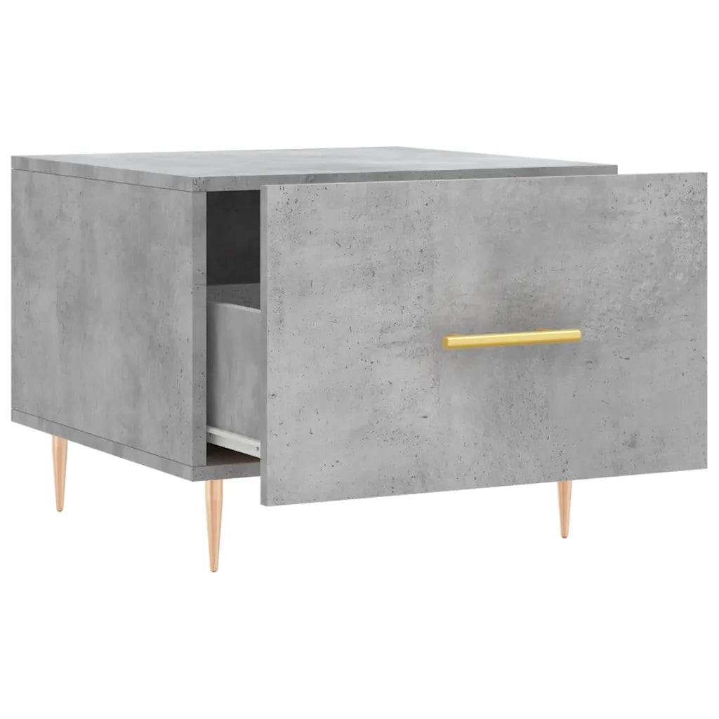 2 pz Tavolini salotto | Tavolino da caff¨¨ | Tavolino da Soggiorno Grigio Cemento 50x50x40 Legno Multistrato