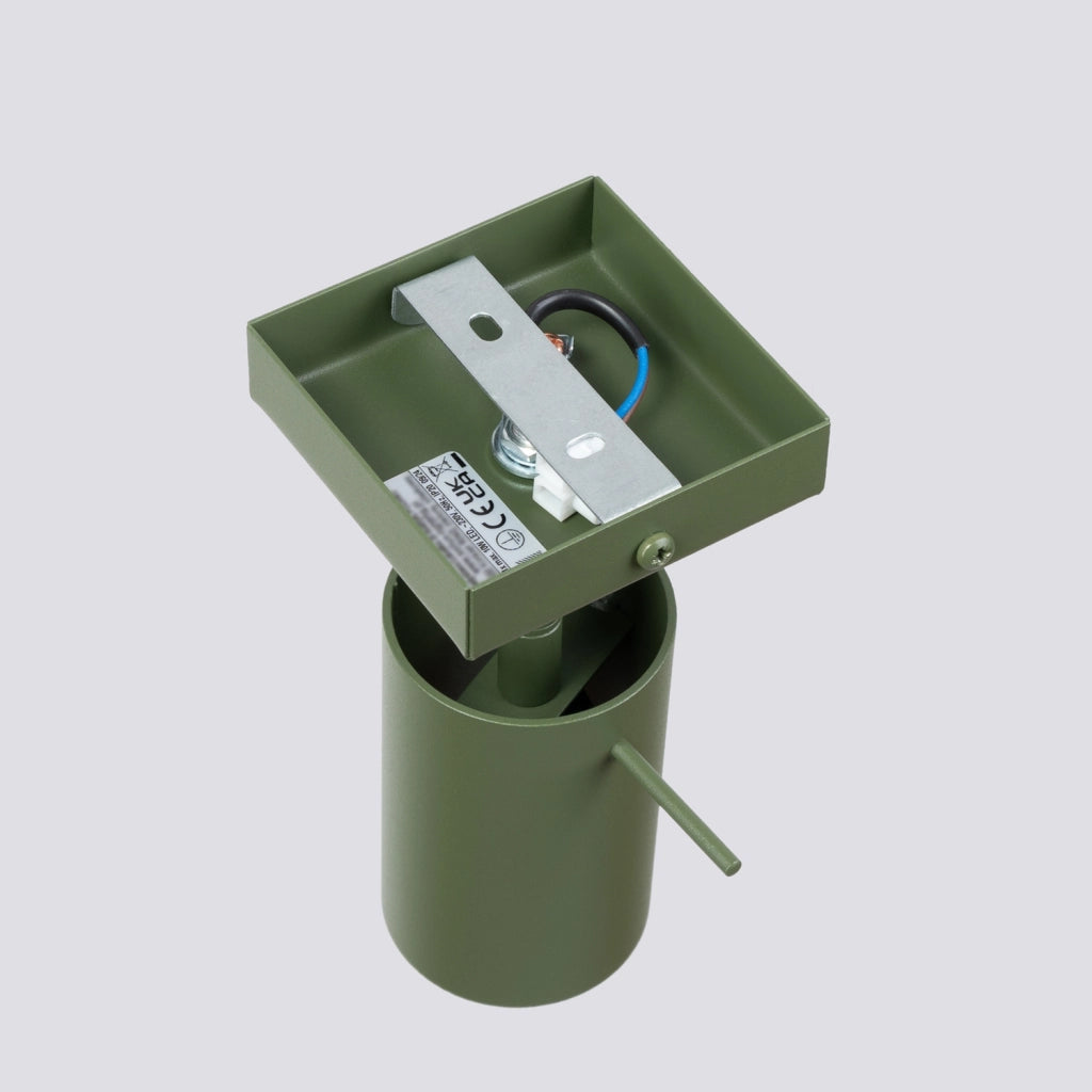 Applique moderna verde oliva orientabile GU10 TORQUE Pure Lume
