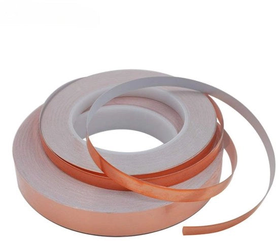 Doppio nastro di coperchio - 50m × 5mm - Nastro conduttore di coperchio - Coperchio per protezione delle piante - Protezione antislancio - Valvola antislancio - Corazzine antislancio - Adesivo autoattacco - Protezione antinsettiche