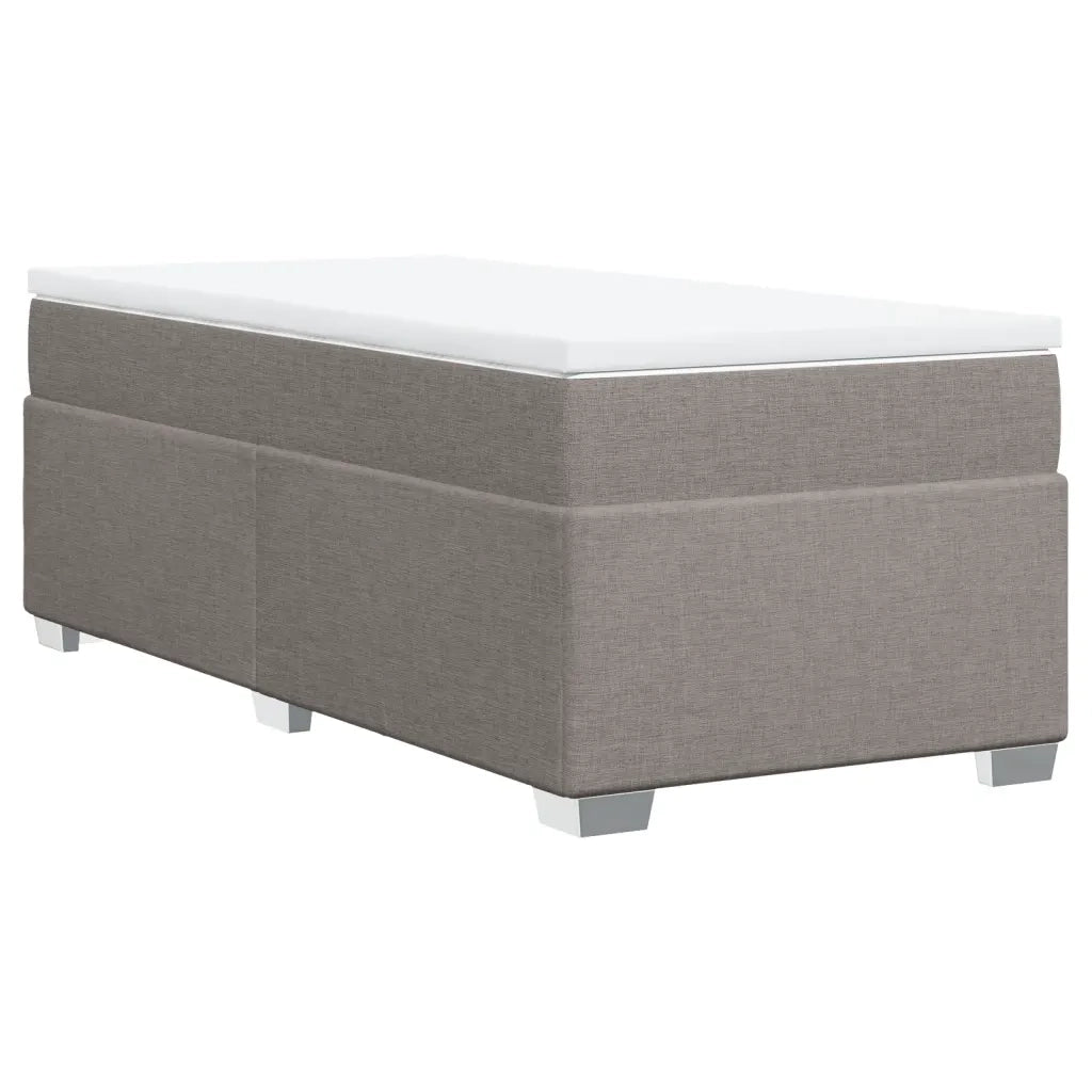 Giroletto a Molle con Materasso Tortora 90x190 cm in Tessuto 3285099