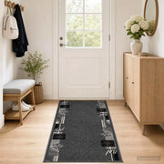 Tappeto Runner FLORNES Tessuto Grigio 80 x 200 cm PP 7 mm 42057304